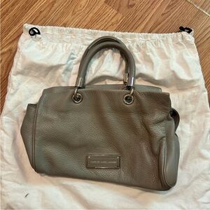 Marc by Marc Jacobs Gray top handle leather bag